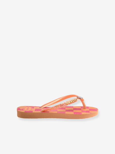 Slippers voor kinderen Slim Glitter Trendy HAVAIANAS rozen - vertbaudet enfant 