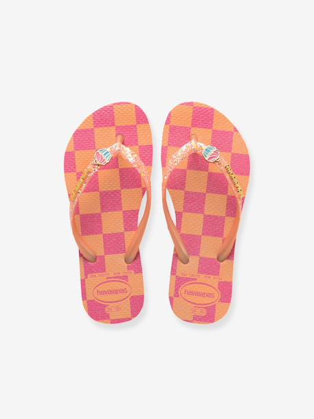 Slippers voor kinderen Slim Glitter Trendy HAVAIANAS rozen - vertbaudet enfant 