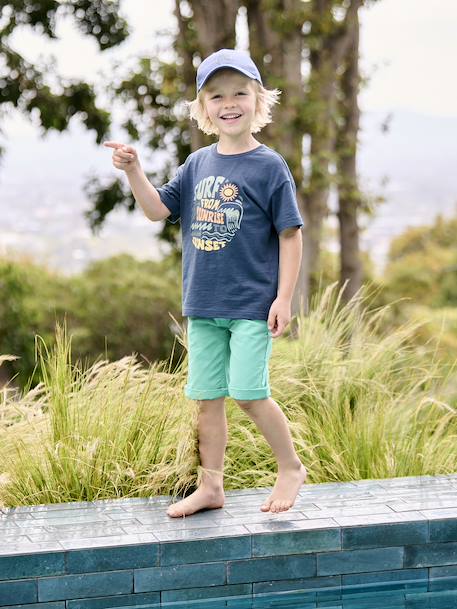 Garçon-Bermuda couleur garçon facile à enfiler