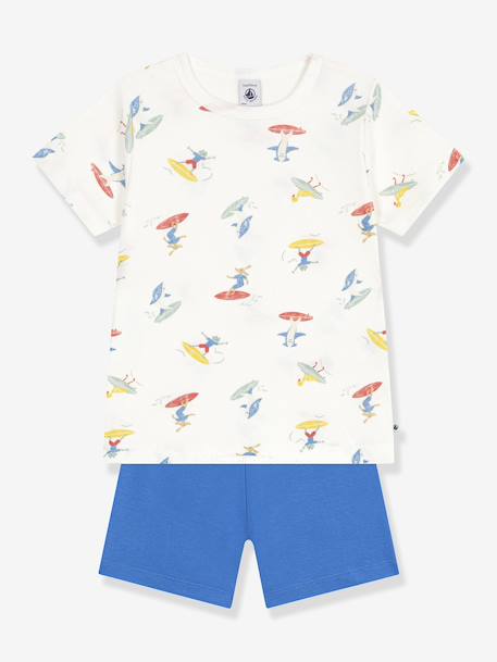 Pyjamacourt enfant motifs surfeurs blanc - vertbaudet enfant 
