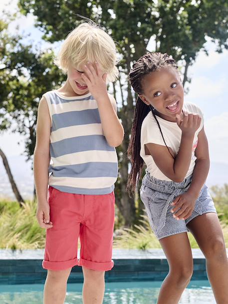 Garçon-Bermuda couleur garçon facile à enfiler