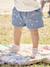 Baby denim short met madeliefborduursel double stone+stone - vertbaudet enfant 