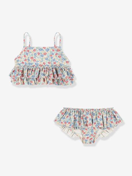 Maillot de bain 2 pièces à volants Manuca bleu clair - vertbaudet enfant 