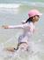 Maillot de bain fille à manches longues rose imprimé - vertbaudet enfant 