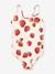 Maillot de bain 1 pièce fille motifs fraises rouge - vertbaudet enfant 