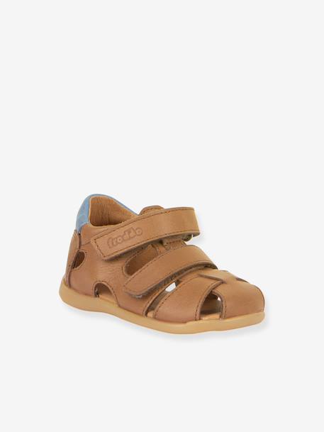 Sandales fermées pour fille DALLAS froddo beige+marine+marron - vertbaudet enfant 