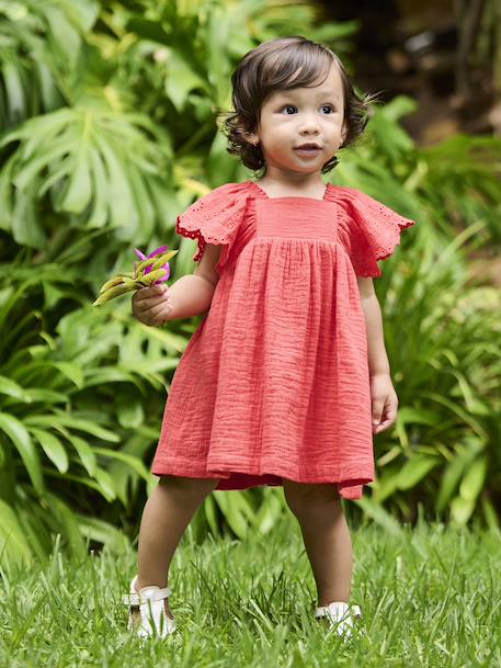 Bébé-Robe bébé en gaze de coton 