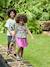 Jupe fille en gaze de coton beige+bleu grisé+rose+vert sauge+vieux rose+violet - vertbaudet enfant 