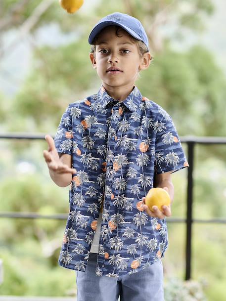 Jongenshemd marineblauw - vertbaudet enfant 