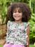 Blouse plastron en gaze imprimée fille vert sauge - vertbaudet enfant 