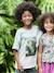 Jongensshirt tie & dye motief fotoprint saliegroen - vertbaudet enfant 