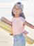 Tee-shirt fille uni fantaisie manches courtes personnalisable corail+écru+marine+rose bonbon - vertbaudet enfant 
