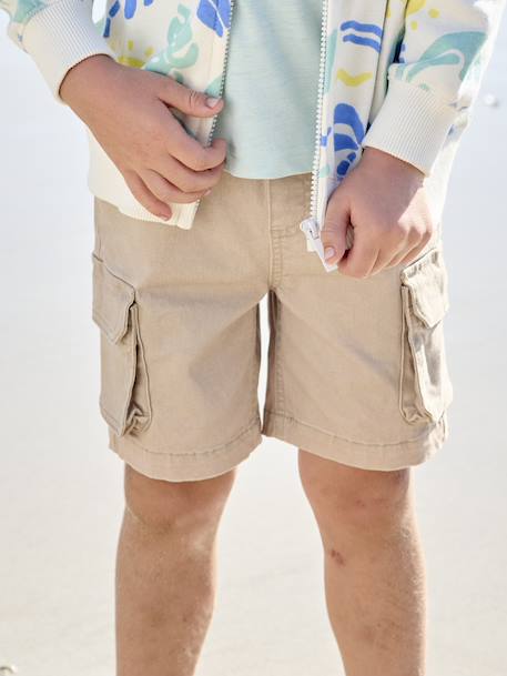 Short garçon battle facile à enfiler beige+marine+menthe - vertbaudet enfant 