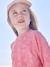 Ensemble sweat et short fleurs en éponge fille rose bonbon - vertbaudet enfant 