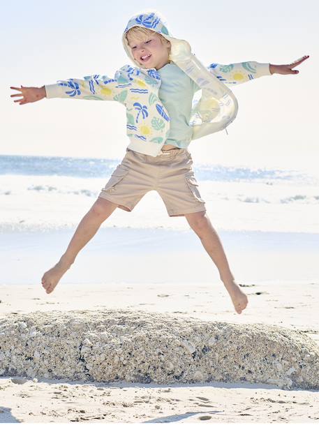 Short garçon battle facile à enfiler beige+marine+menthe - vertbaudet enfant 