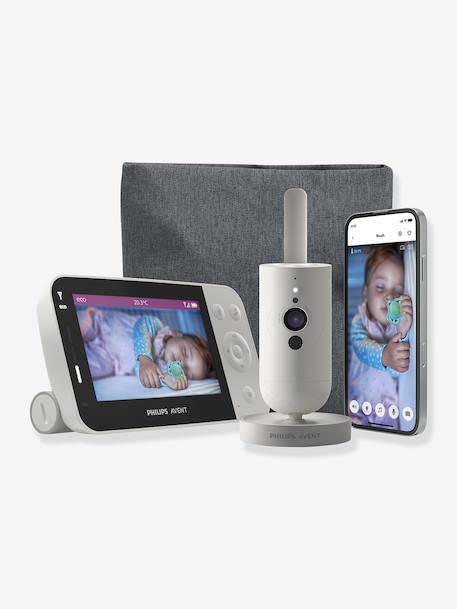 Ecoute bébé vidéo connecté blanc - vertbaudet enfant 