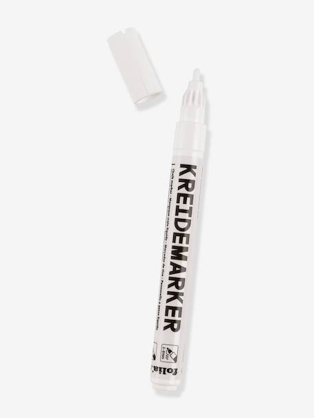 Gabarits pour vitres avec 1 marqueur à craie BLOOM & GROW Klassik folia blanc - vertbaudet enfant 