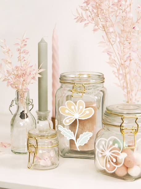 Gabarits pour vitres avec 1 marqueur à craie BLOOM & GROW Klassik folia blanc - vertbaudet enfant 