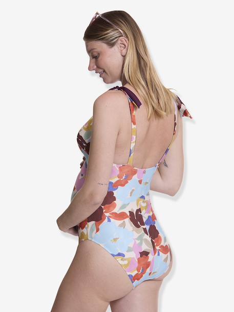 Zwangerschaps- en voedingsbadpak Gloria CACHE COEUR VERT CLAIR UNI - vertbaudet enfant 