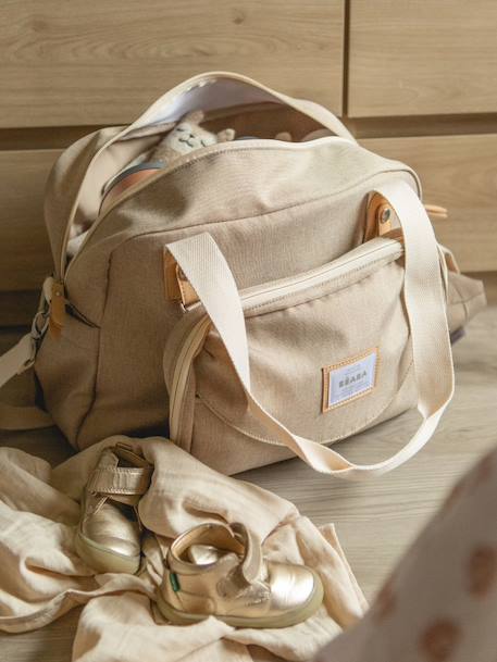 Luiertas Genève II BEABA beige, bedrukt+DONKERBLAUW+gemêleerd grijs+saliegroen - vertbaudet enfant 