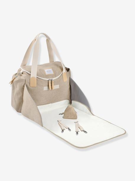Sac à langer Sydney II beige imprimé+gris imprimé - vertbaudet enfant 