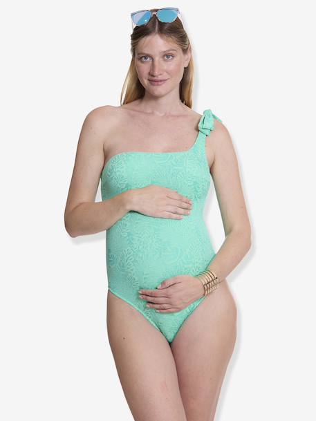 Zwangerschapsbadpak Palma CACHE COEUR groen - vertbaudet enfant 
