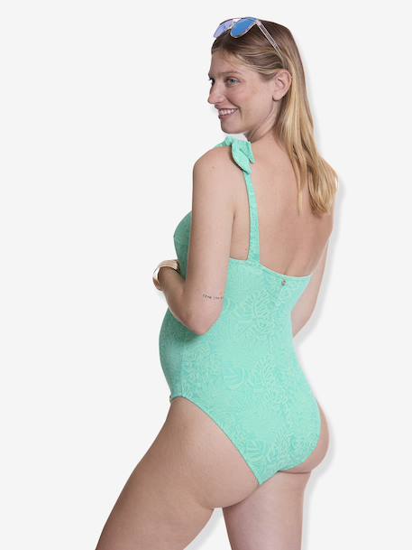 Zwangerschapsbadpak Palma CACHE COEUR groen - vertbaudet enfant 