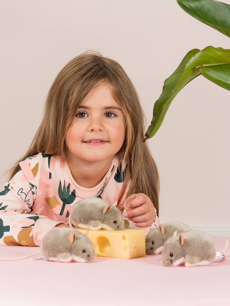 Peluche souris 9 cm Teddy Hermann gris - vertbaudet enfant 