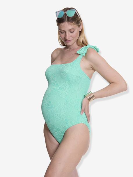 Zwangerschapsbadpak Palma CACHE COEUR groen - vertbaudet enfant 