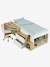 Lit enfant 90x190cm combiné avec bureau et rangement TEEN blanc - vertbaudet enfant 