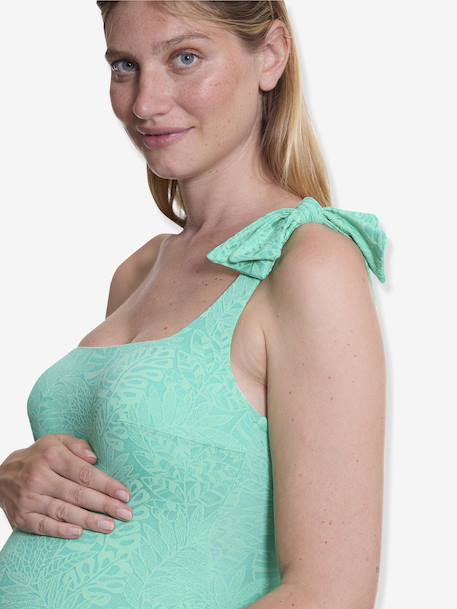 Zwangerschapsbadpak Palma CACHE COEUR groen - vertbaudet enfant 