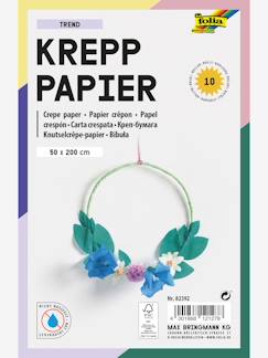 Speelgoed-Creatieve activiteiten-Plakken en vormgeven-Set van 10 rollen crêpepapier FARBMIX TREND FOLIA, 50 x 200 cm 