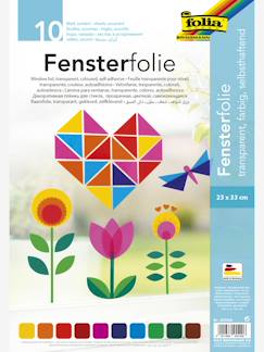 Speelgoed-Creatieve activiteiten-Plakken en vormgeven-Zelfklevende raamfolie, 10 vellen 23 x 33 cm FOLIA 