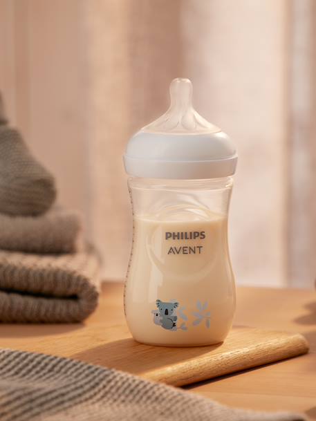 Biberon 260 ml Philips AVENT Natural Response gris+jaune - vertbaudet enfant 