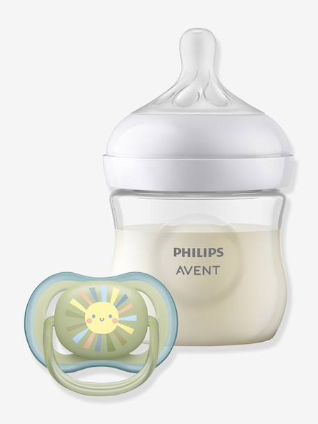 Coffret biberon 125ml + Sucette Ultra Air 0-6M bleu - vertbaudet enfant 