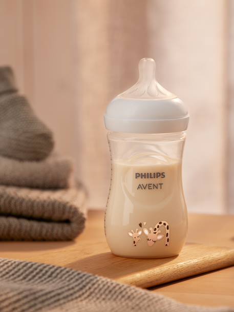 Biberon 260 ml Philips AVENT Natural Response gris+jaune - vertbaudet enfant 