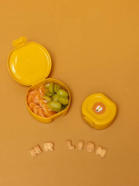 TRIXIE lunchbox met clip blauw+geel+groen+nude+sinaasappel - vertbaudet enfant 