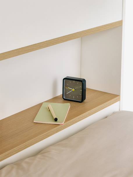 Lit superposé enfant 90x190cm avec tiroirs et bibliothèque IDAHO blanc - vertbaudet enfant 