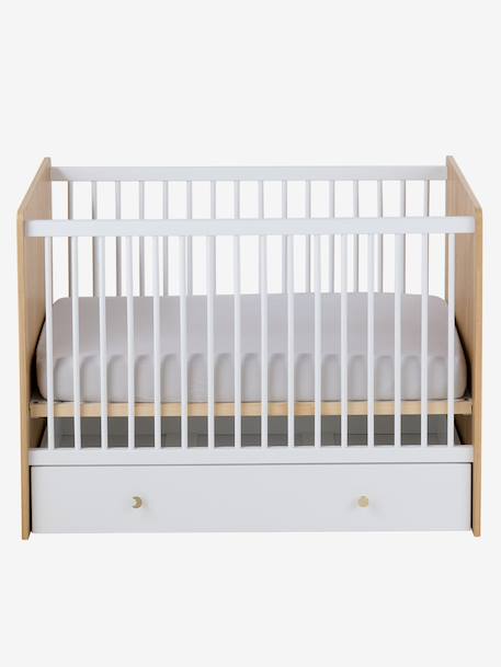 Lit bébé évolutif 60x120cm MOONLIGHT blanc - vertbaudet enfant 