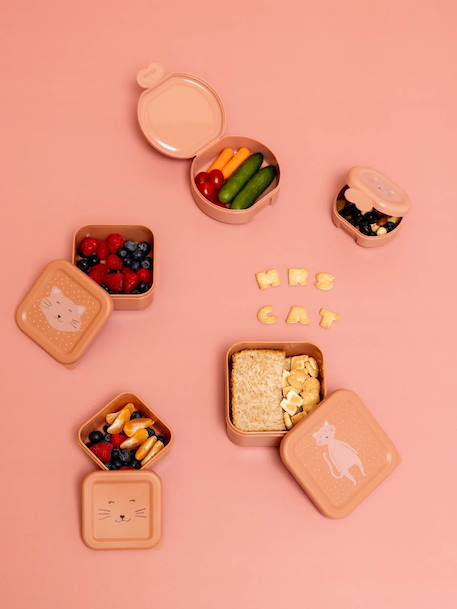 Boite à goûter bleu+jaune+orange+rose nude+vert - vertbaudet enfant 