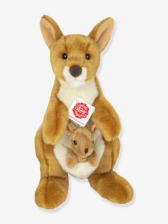 Jouet-Premier âge-Peluche Kangourou avec Bébé 30 cm Teddy Hermann