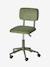 Chaise de bureau à roulettes enfant en velours rose+vert - vertbaudet enfant 