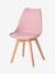 Chaise enfant primaire Scandinave blanc+rose+vert - vertbaudet enfant 