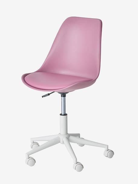 Kinderbureaustoel met wieltjes blauw+groen+rozen+wit - vertbaudet enfant 