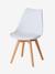 Chaise enfant primaire Scandinave blanc+rose+vert - vertbaudet enfant 