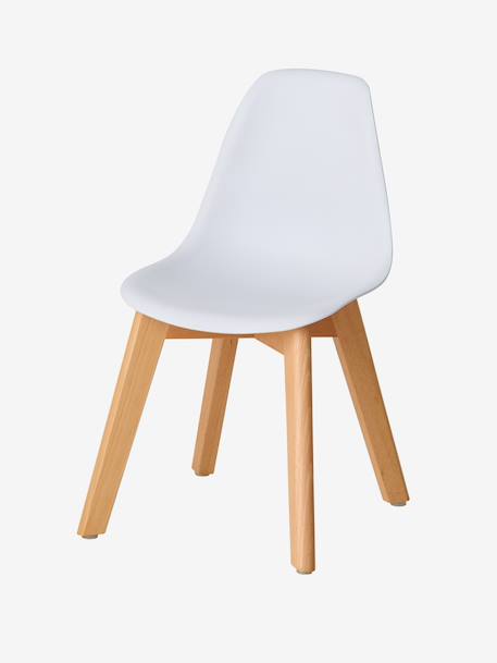 Chaise maternelle design scandinave blanc+rose - vertbaudet enfant 