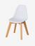Chaise maternelle design scandinave blanc+rose - vertbaudet enfant 