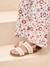 Kindersandalen met klittenband en gehaakt effect beige - vertbaudet enfant 