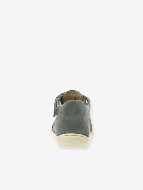 Halfopen baby boots NATURINO beige+saliegroen - vertbaudet enfant 