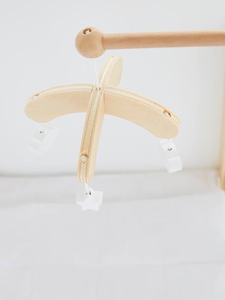 Mobile pour lit poupon en bois FSC® blanc - vertbaudet enfant 